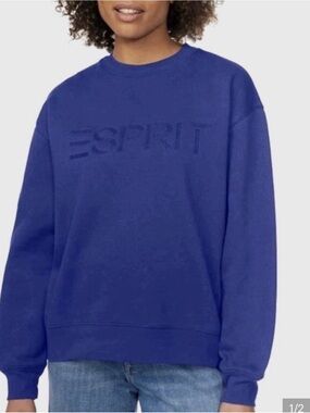 Esprit Men's Crewneck Sweatshirt in Royal Blue